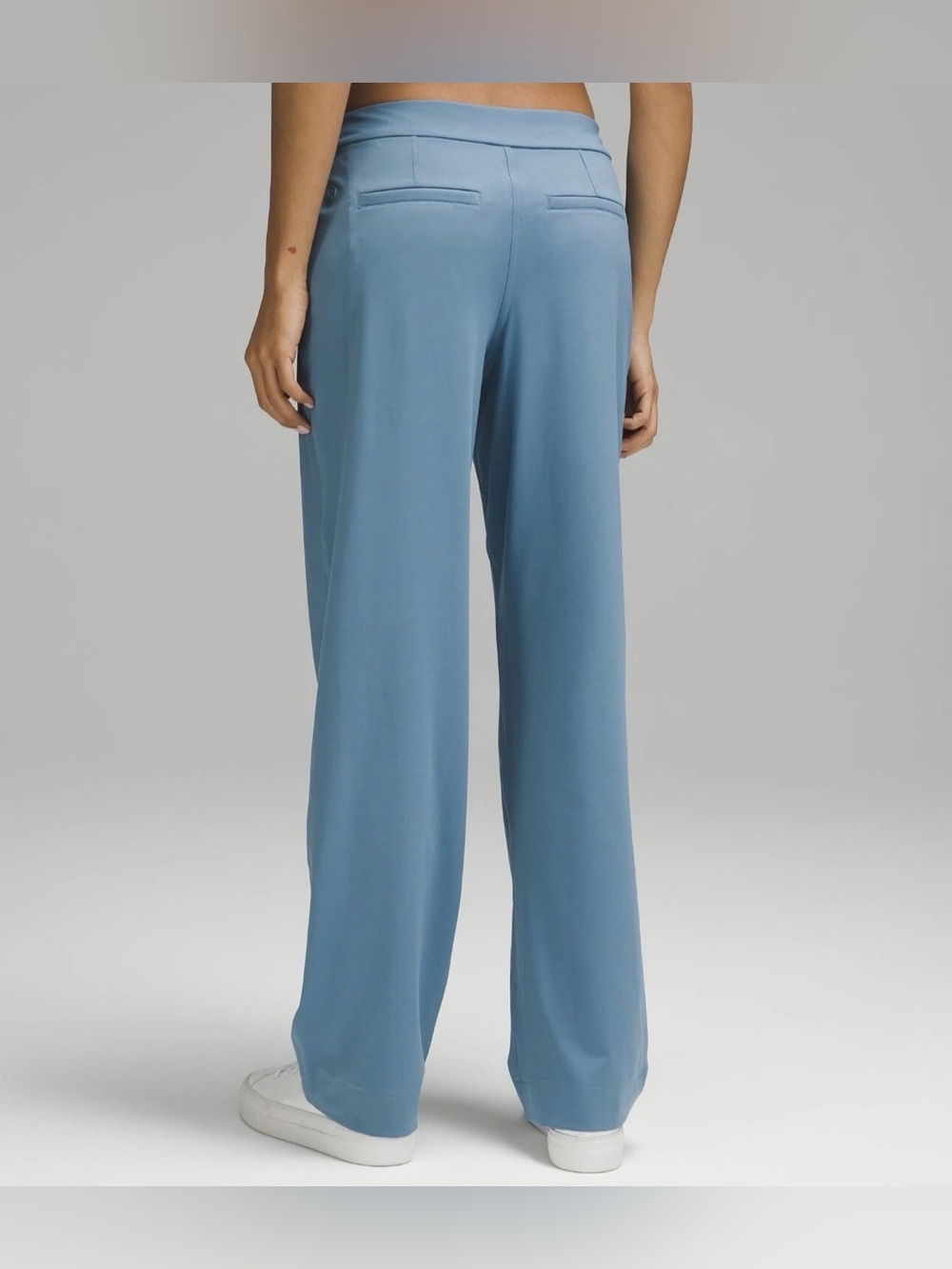 lululemon athletica Dusty Blue Wide-Leg Drawstring Track Pants - Picture 3 of 12